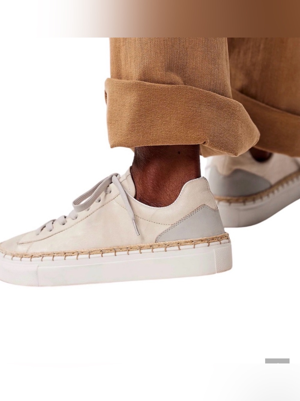 Free People Scotty Leather Sneaker Us 7